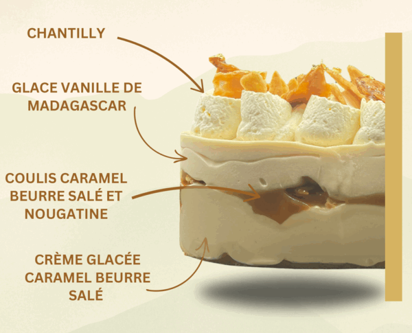 La bûche Ouff de caramel