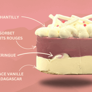 La bûche pavlova fruit rouge