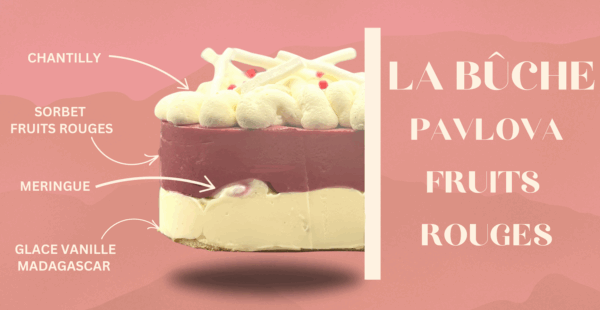 La bûche pavlova fruit rouge – Image 2