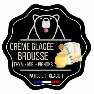 Crème glacée brousse thym et miel