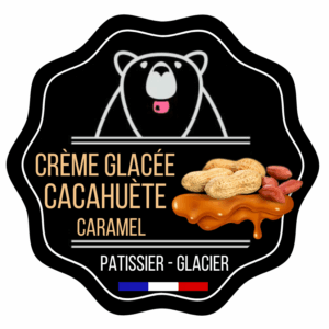 Crème glacée cacahuète caramel