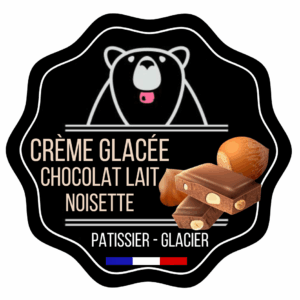 Crème glacée chocolat lait et noisette