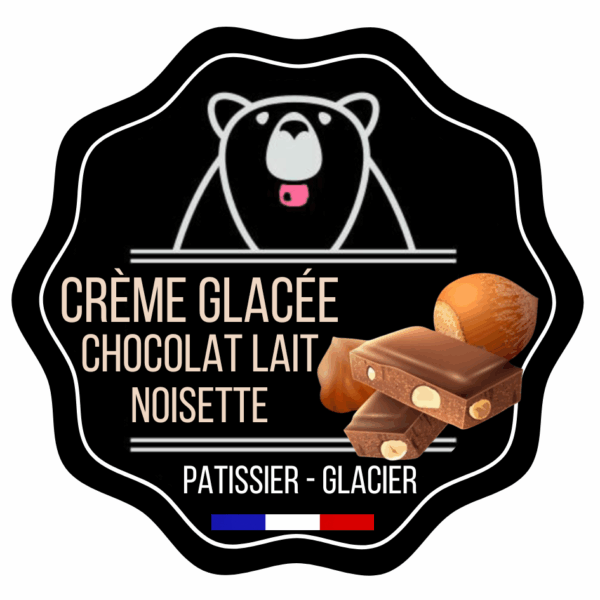 Crème glacée chocolat lait et noisette