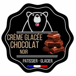 Crème glacée chocolat noir