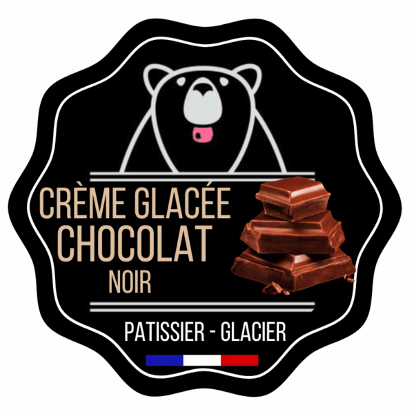 Crème glacée chocolat noir