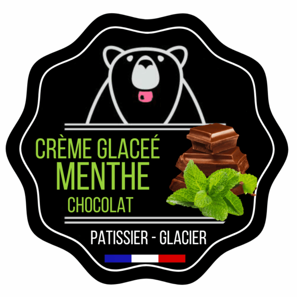 Crème glacée menthe chocolat