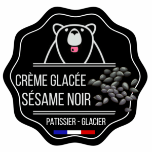 Crème glacée sésame noir
