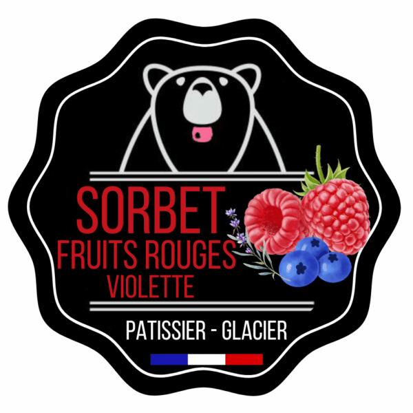 Sorbet fruits rouges, violette
